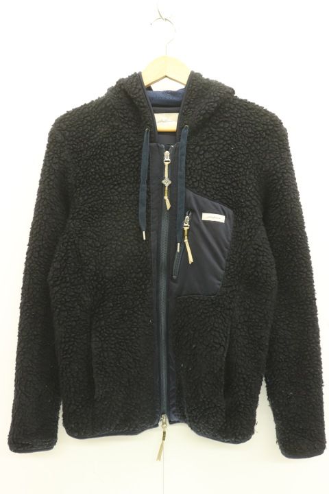 【中古】 Seagreen メンズフリースジャケット 3 ボアフリースジャケット/Seagreen/3/紺 ネイビー/無地