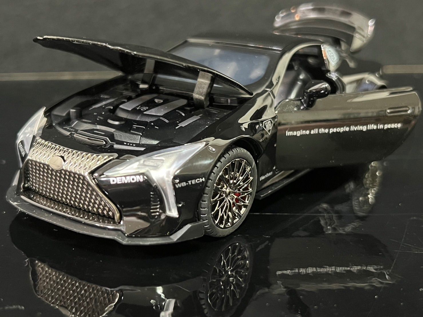 レクサス LEXUS LC500 ブラック ミニカー 1/32 H137 - メルカリ