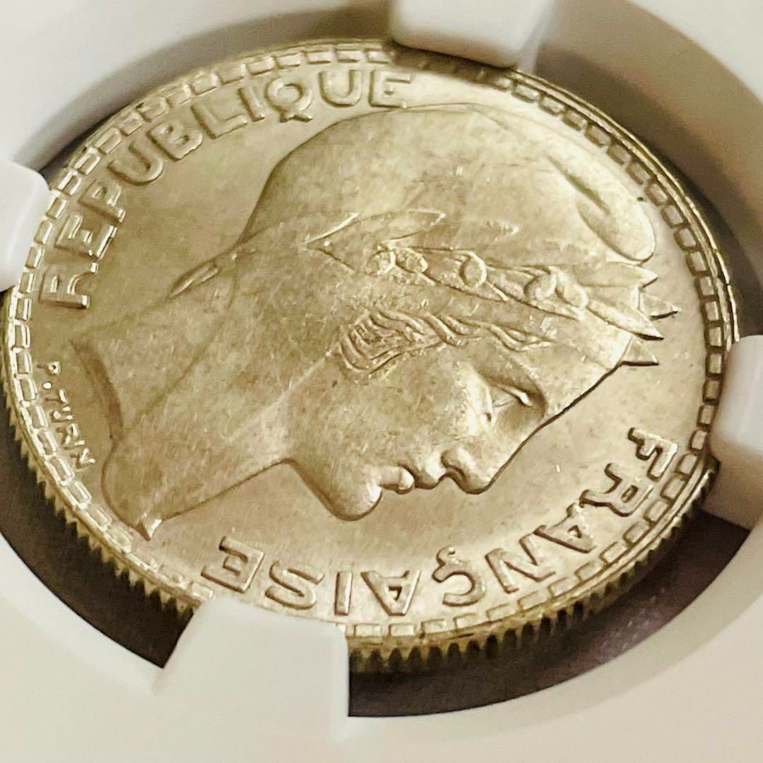 美品 マリアンヌ フランス 10フラン 銀貨】1932 NGC MS63 - メルカリ