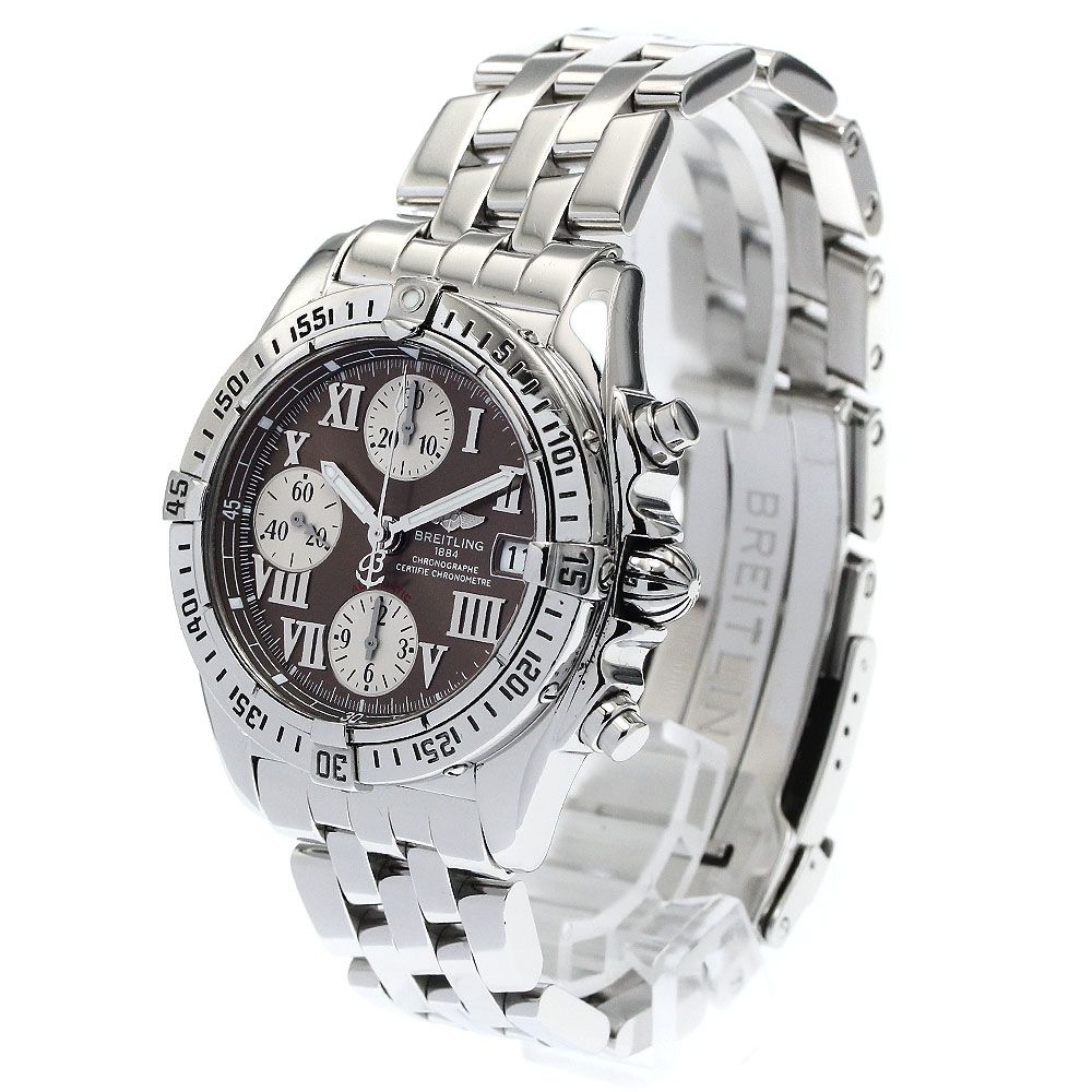 【希少】ブライトリング　ヴィンテージ　手巻き　ホワイト　デイト ブライトリング ビンテージ手巻き男女兼用 稼働 希少】ブライトリング