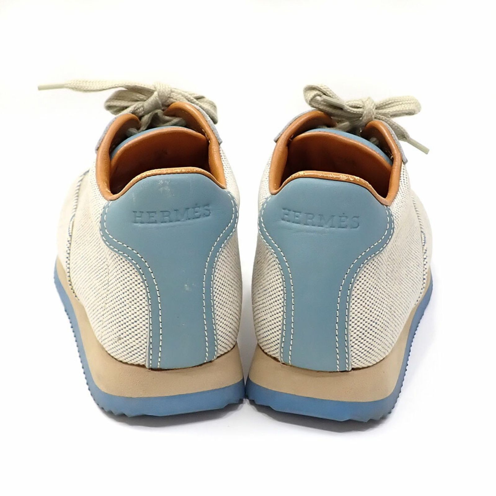 エルメス(Hermes) エルメス スニーカー レディース キャンバス レザー 