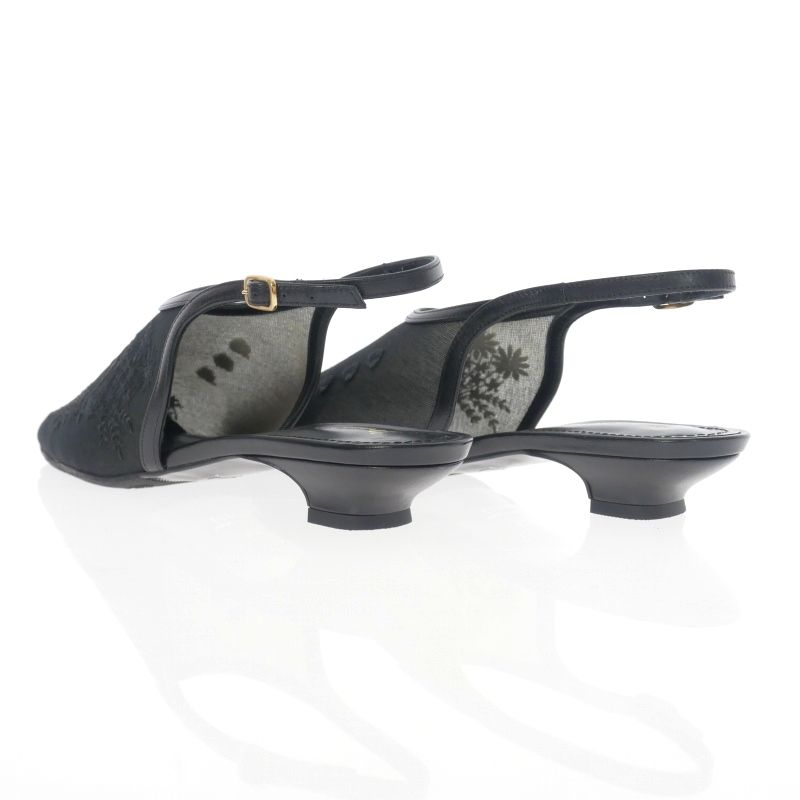 マメクロゴウチ Mame Kurogouchi Floral Embroidered Sling スリング