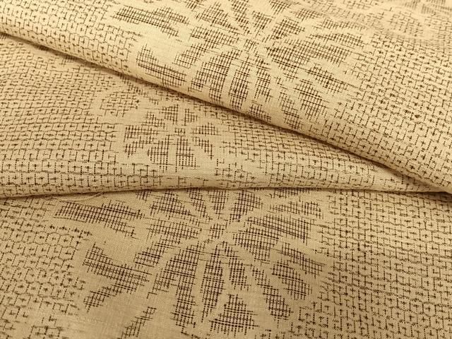 平和屋着物○結城紬 色無地 雄黄色 正絹 逸品 CAAU2386yc