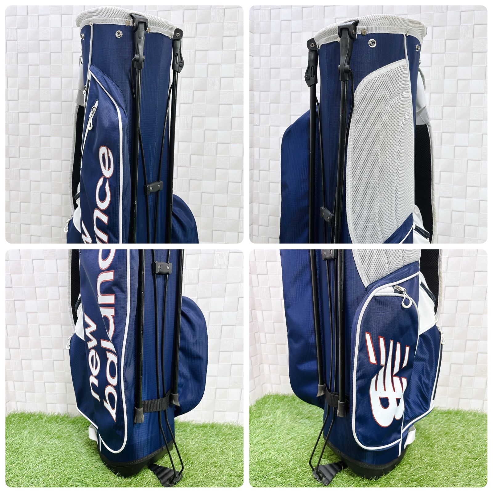 ニューバランス ゴルフ キャディーバッグ スタンド式 7.5型 5分割 new balance golf - ニューバランス ゴルフ キャディーバッグ