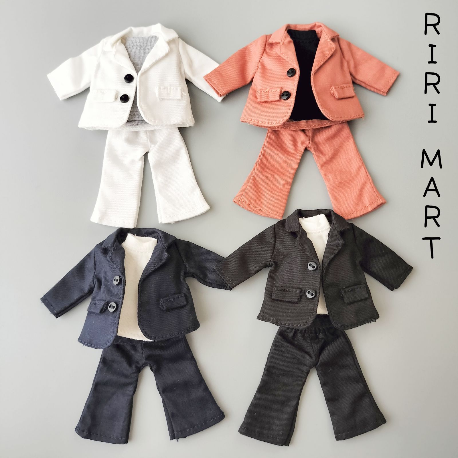 オビツ11 スーツセット ジャケット+Tシャツ+ボトムス ねんどろいどどー