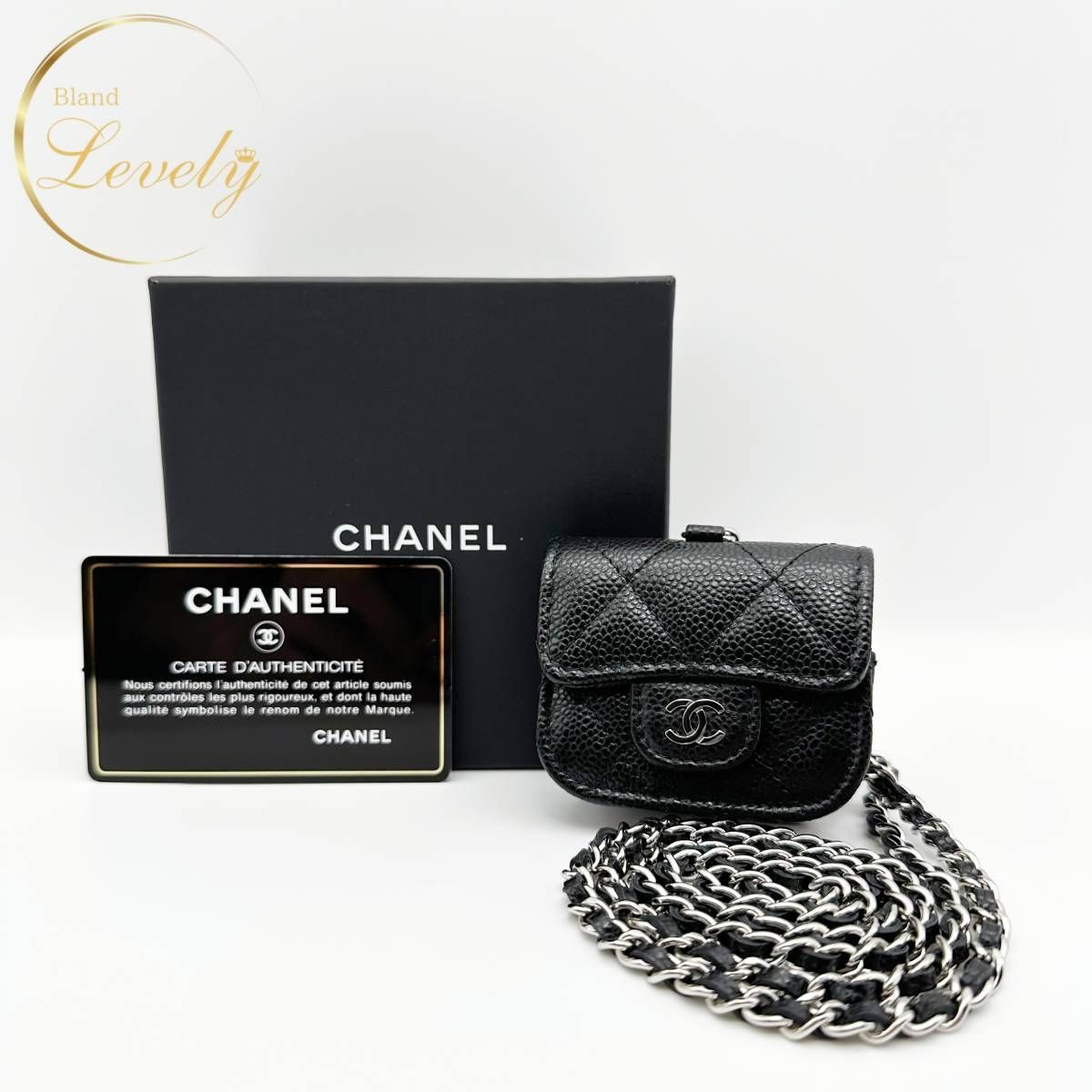CHANEL シャネル マトラッセ キャビアスキン AirPodsケース