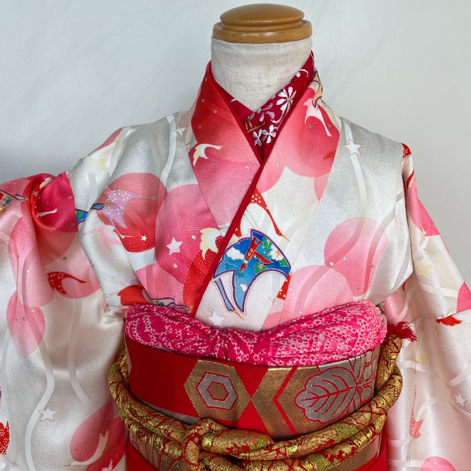 作り帯セット 帯揚げ帯締めしごき付き