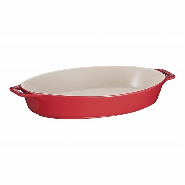 ストウブ(Staub) オーバルディッシュ セラミック チェリー 17cm 40508