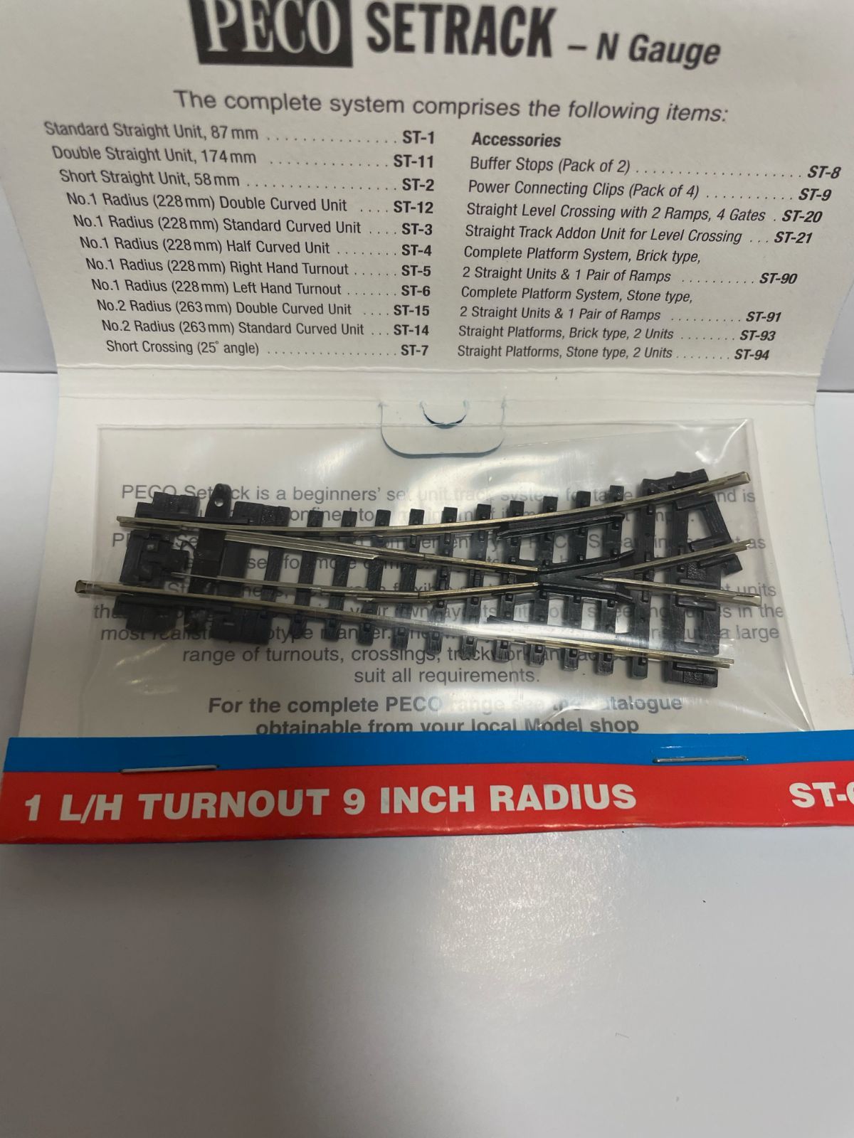 (未使用･未開封品)　PECO Nゲージ 小形ポイント左 鉄道模型用品 PEST-6 0pbj0lf 未開封】PECO ST-6 Nゲージ(9mm) 小型ポイントレール(左) - メルカリ