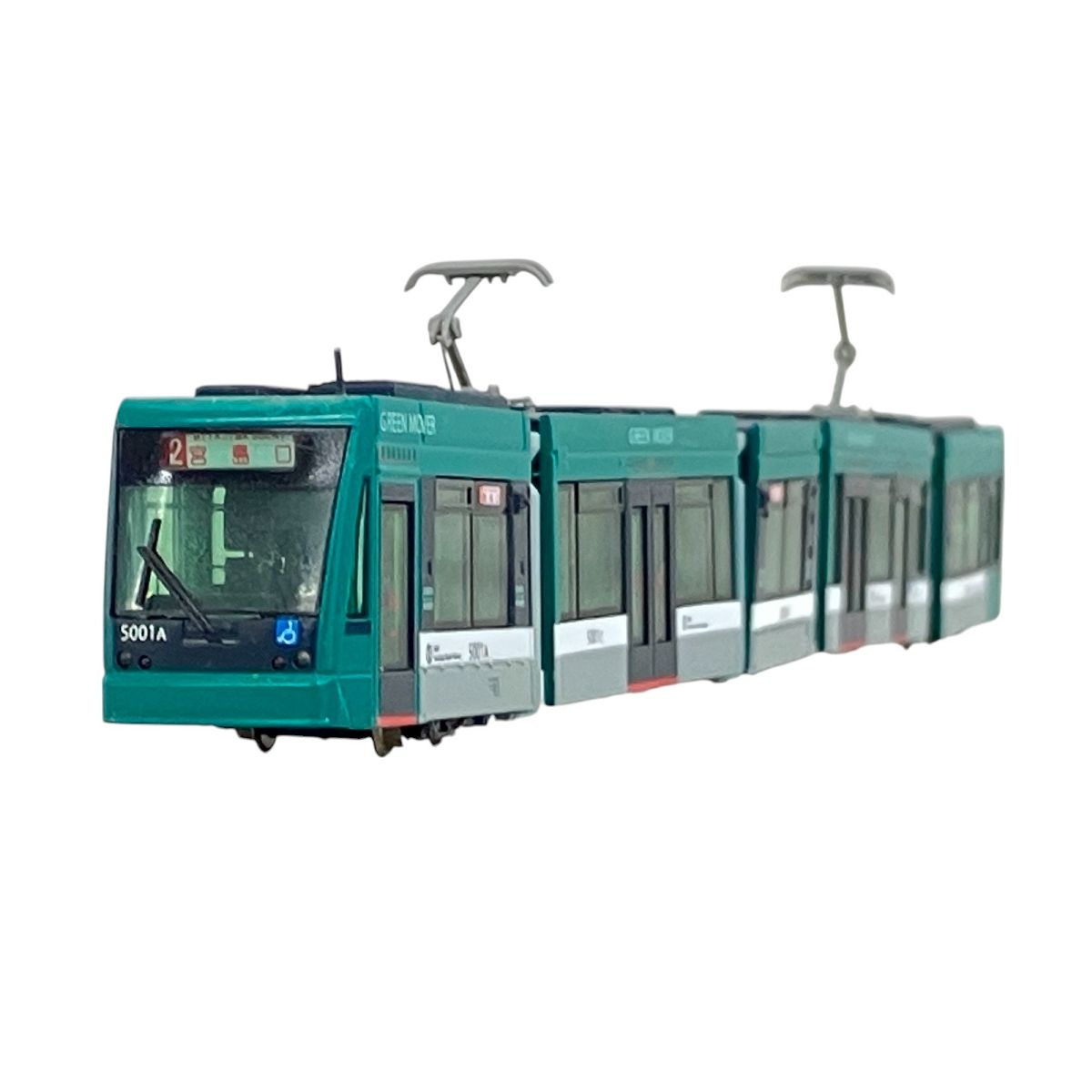 MODEMO NT123 広島電鉄 5000形 グリーンムーバー 28223 Nゲージ 鉄道模型 K9972258