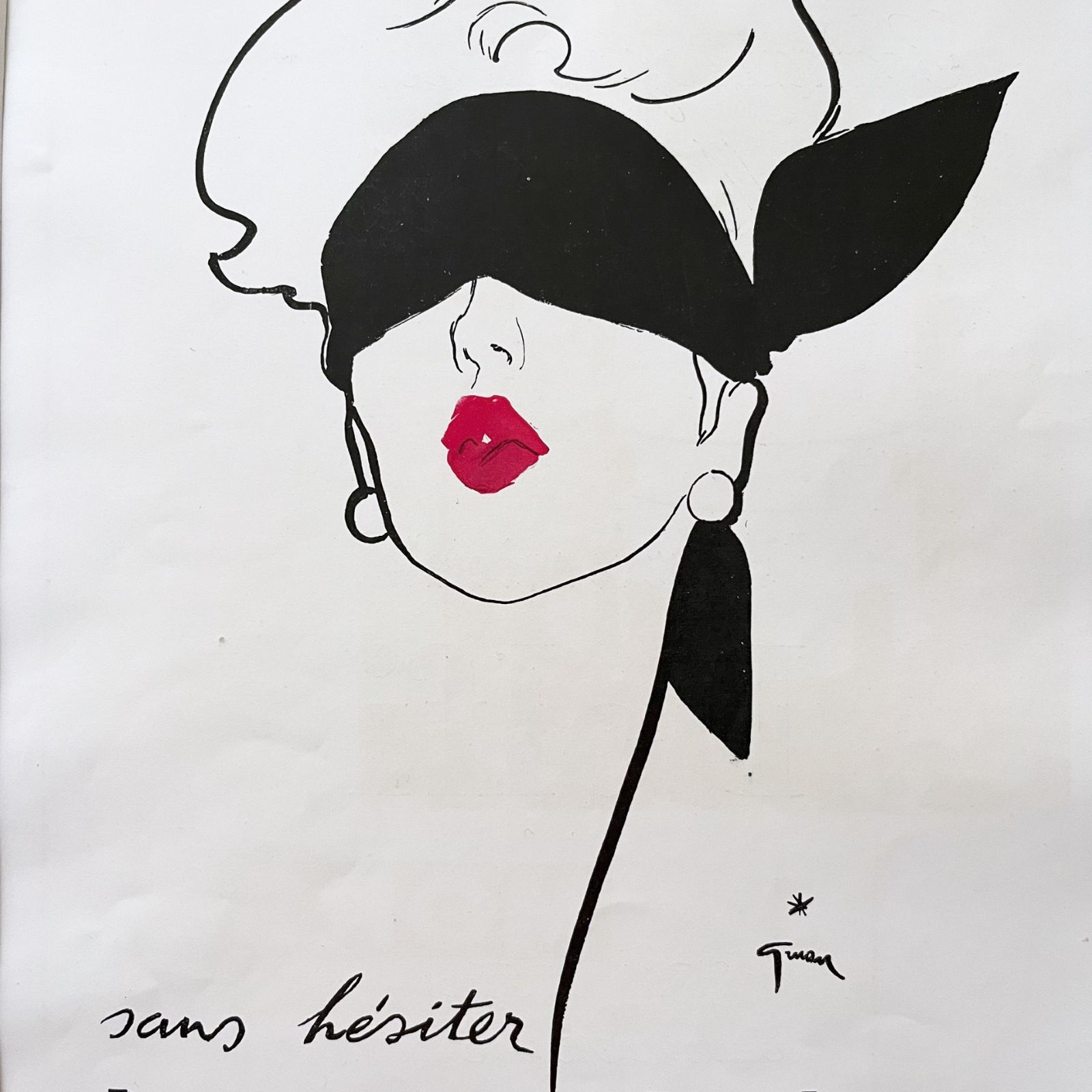 【人気/希少/額装済】le rouge baiser ビンテージポスター 人気/希少/額装済】le rouge baiser ビンテージポスター 【公式通販】