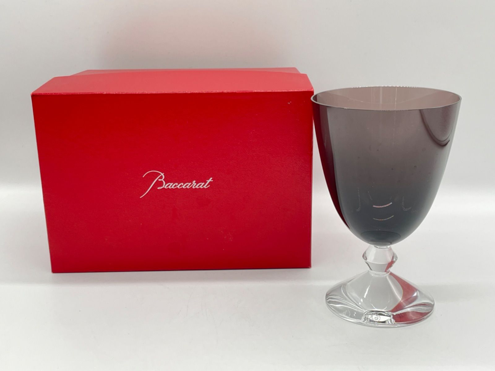 ◎ バカラ ベガ ウォーターゴブレット パープル Baccarat VEGA クリスタル グラス 荏原町