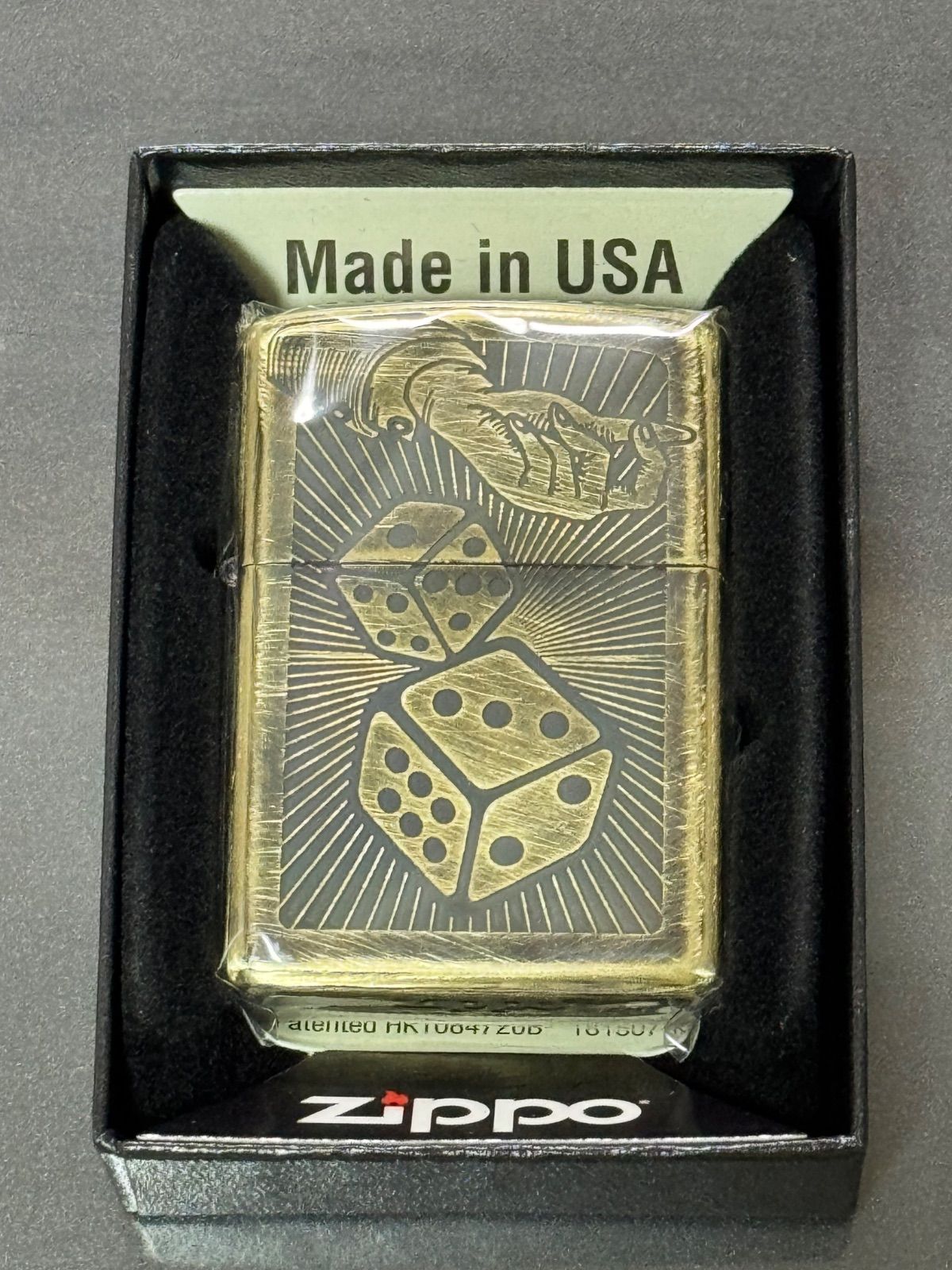 zippo ダイス ゴールド サイコロ 特殊加工品 2024年製 ケース