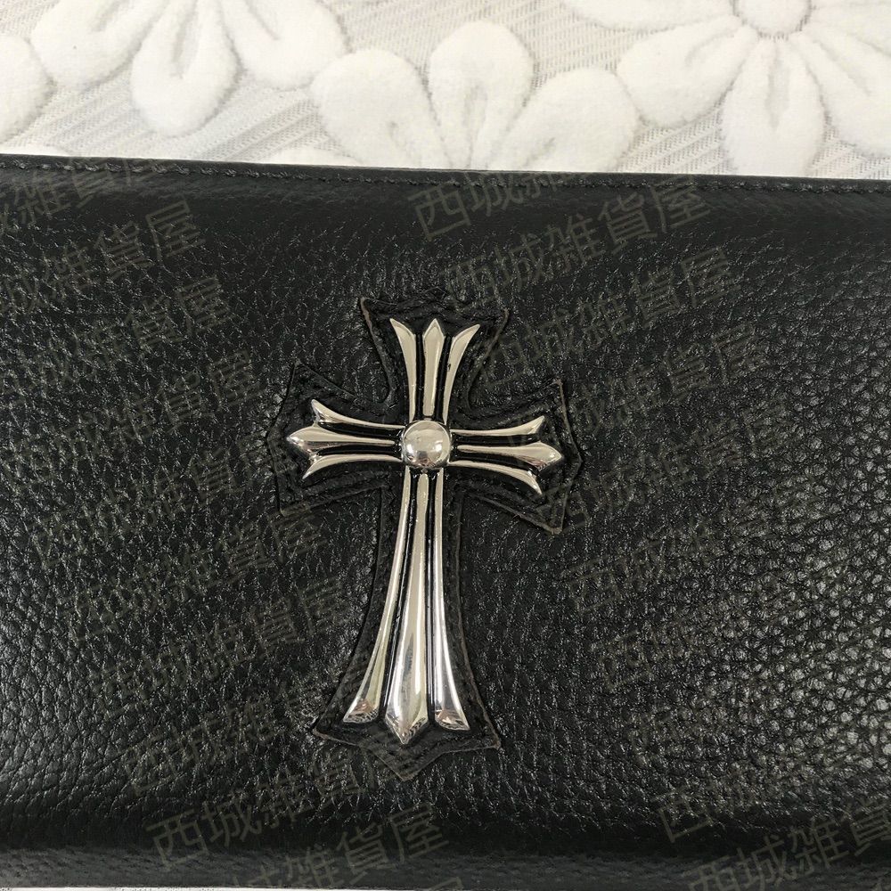 【美品】お値下げ中　クロムハーツ　長財布 CHROME HEARTS クロムハーツ セメタリー 長財布 ラウンドジップ
