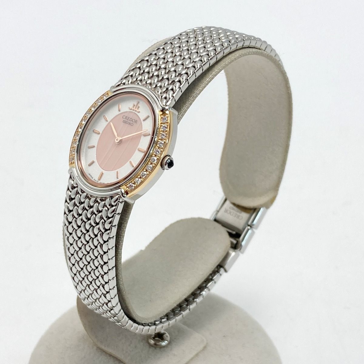SEIKO セイコー クレドール 18KT+SS ダイヤベゼル 5A70-3000 クォーツ