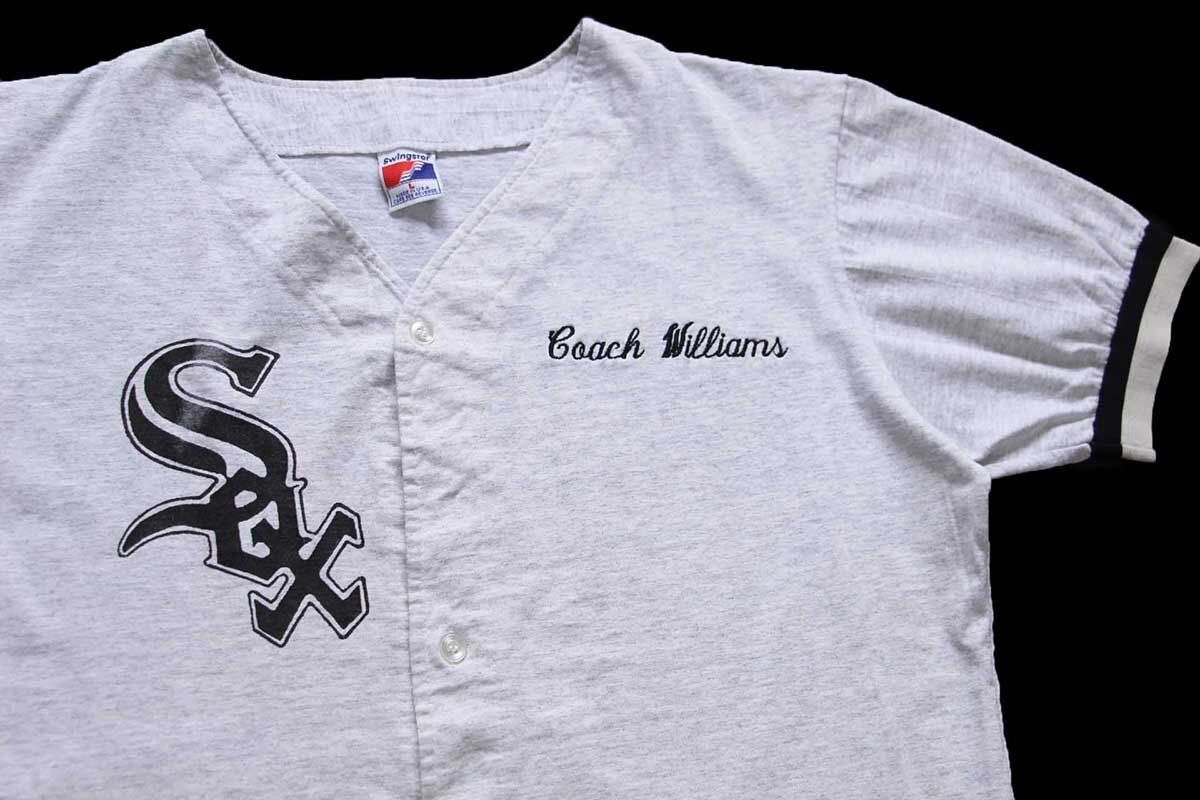 90s USA製 Swingster MLB WHITE SOX Coach Williams 刺繍 ベース