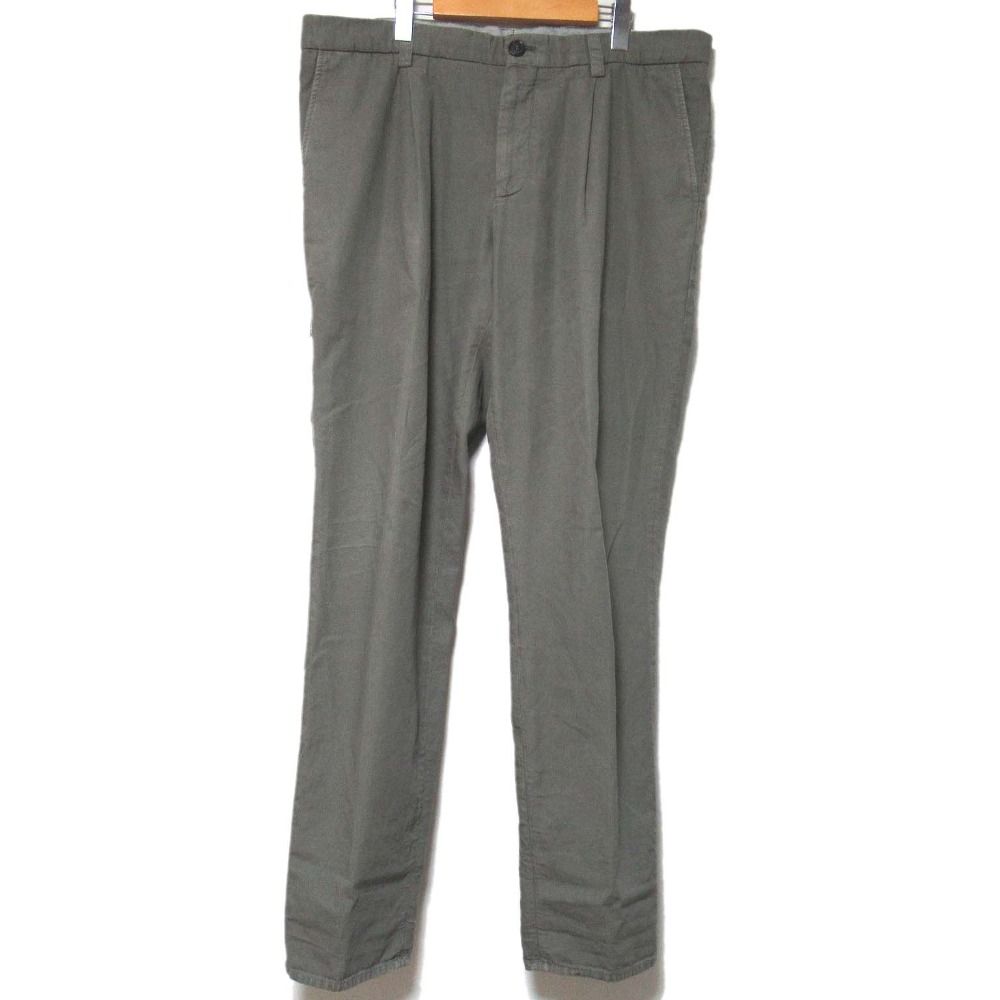 美品 BRUNELLO CUCINELLI ブルネロクチネリ ワンタック ジップポケット