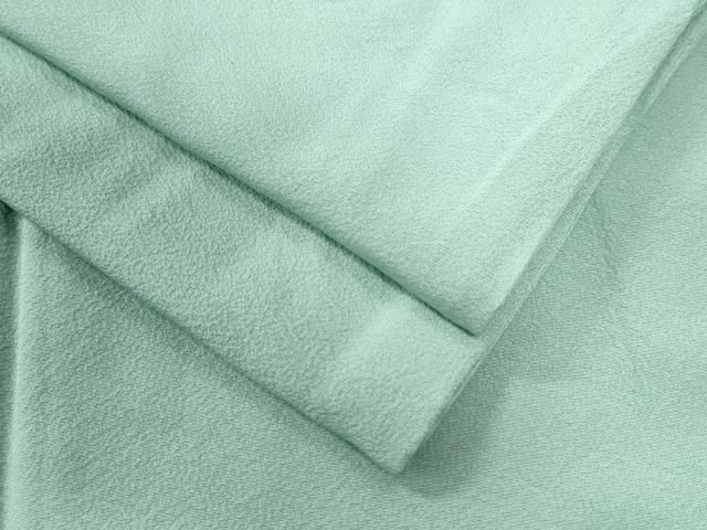平和屋着物●上質な色無地 薄萌葱色 正絹 CAAW8505yc