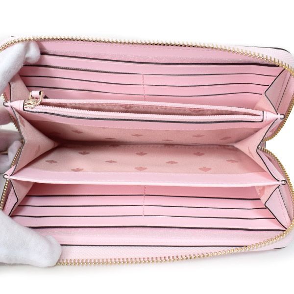 kate spadeケイトスペード パイナップル ラウンドファスナー長財布極美品 ケイトスペード 長財布 katespade レザー パイナップル