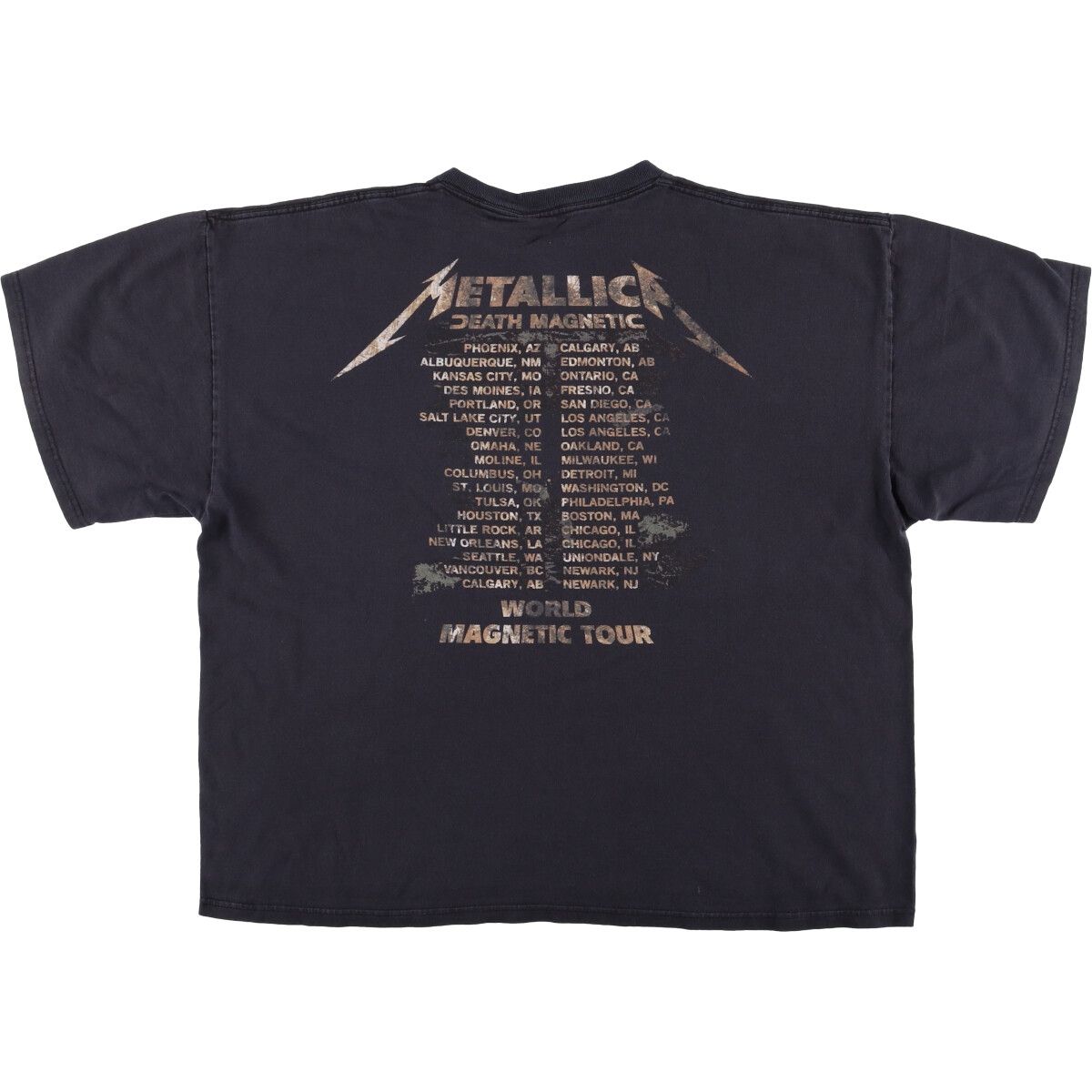 古着 METALLICA メタリカ ドクロ柄 スカル柄 バンドTシャツ バンT メンズXXL相当|eaa585066