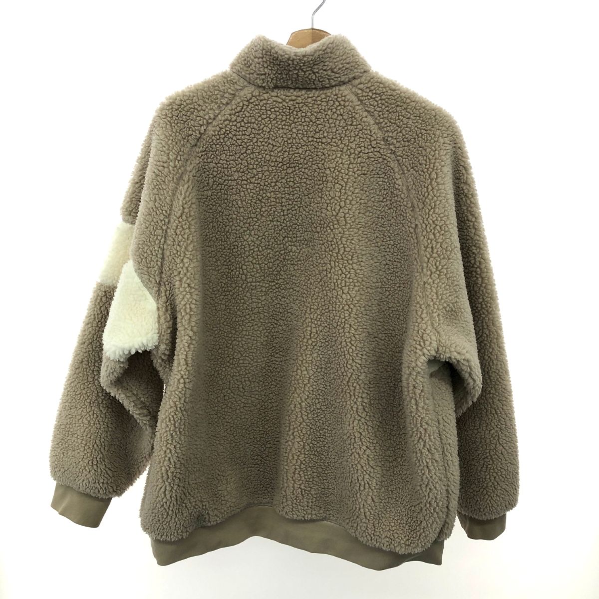 adidas originals アディダスオリジナルス ウィンターフリースジャケット サイズ XL ロゴ ボア HZ0719 ベージュ メンズ 240001161709