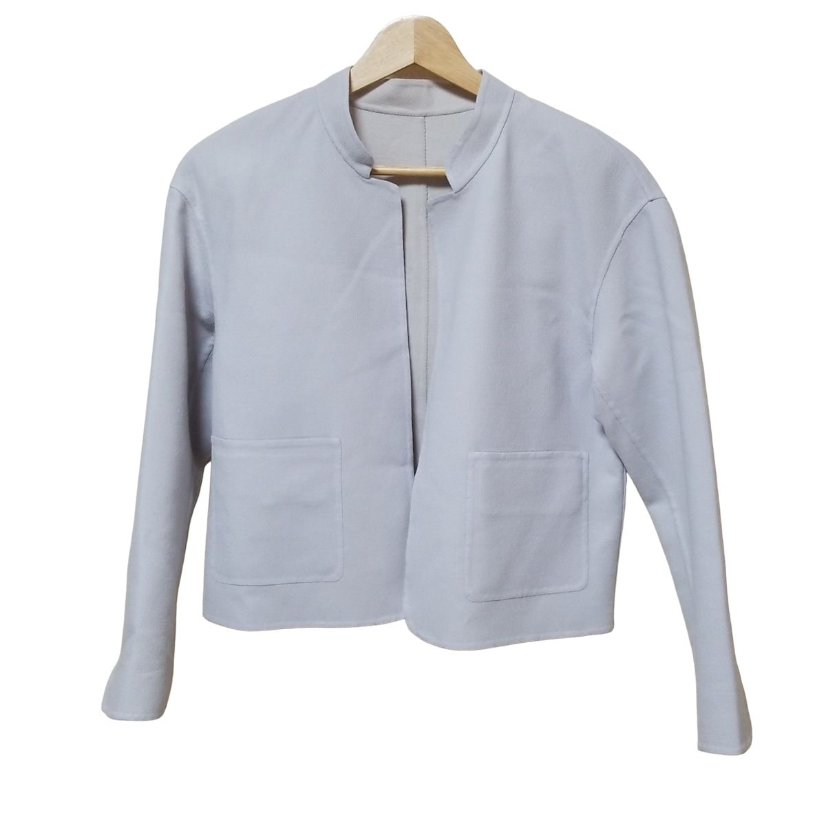 BEIGE ベイジ ジャケット サイズ0 XS レディース - ライトブルー×ライトグレー 長袖 リバーシブル 春 秋