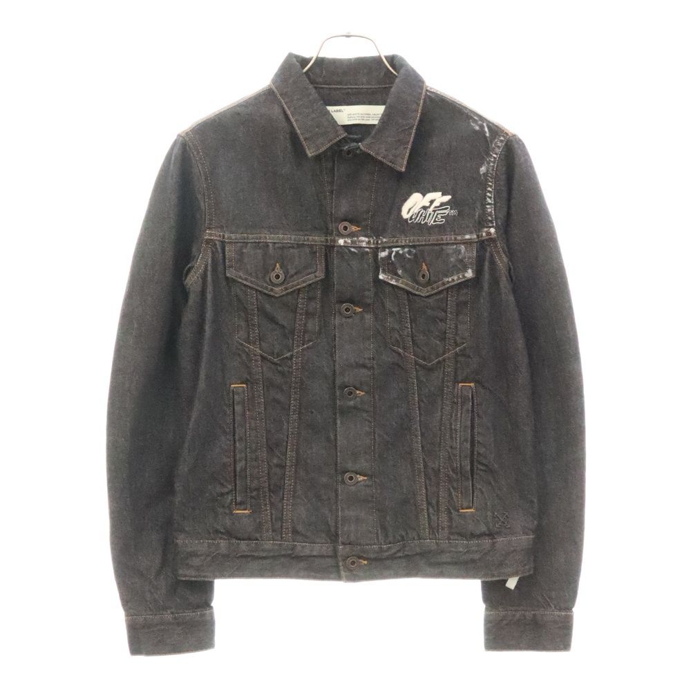 OFF-WHITE (オフホワイト) Back Arrow Denim Jacket バックアロー デニムジャケット インディゴ OMYE005F19F05044