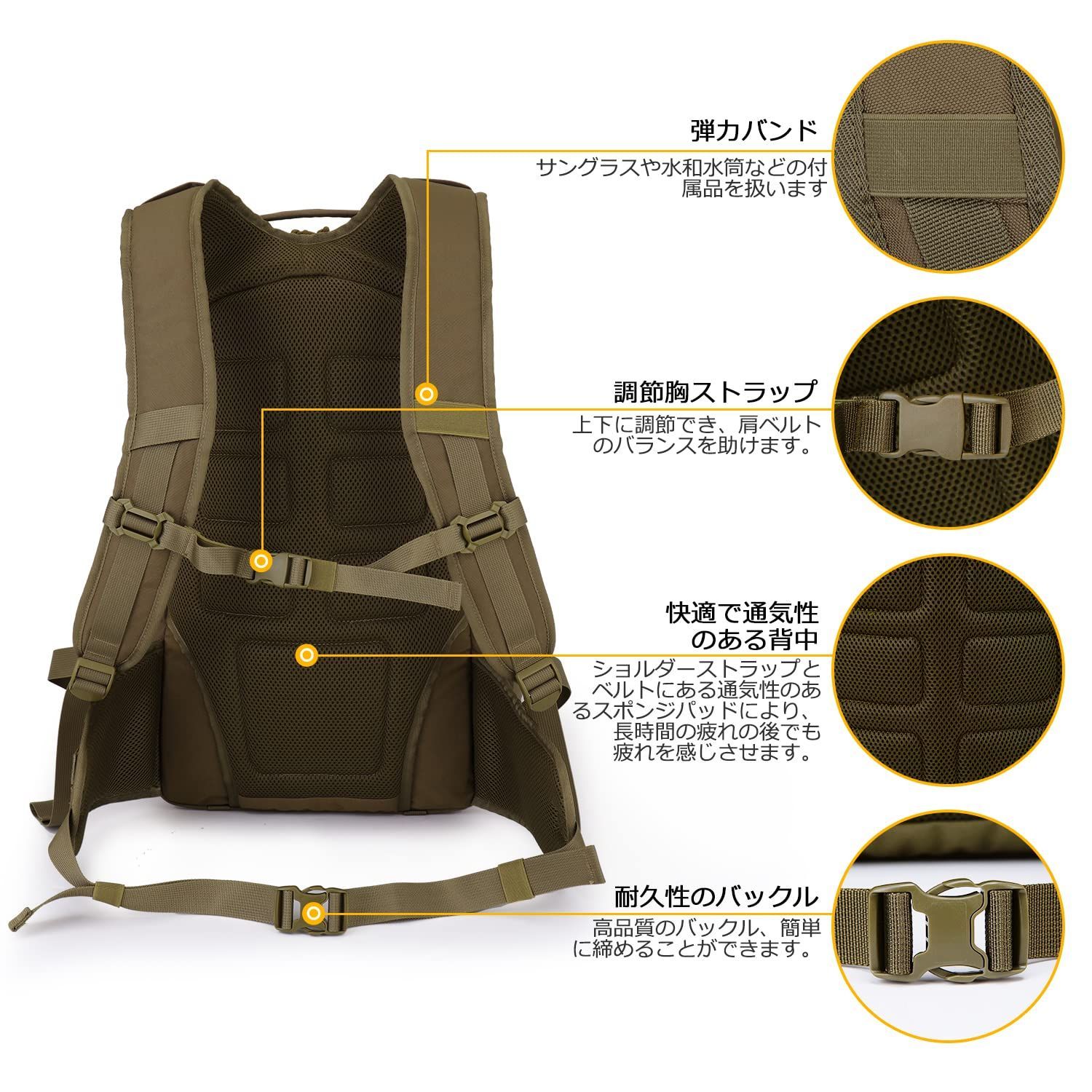 数量限定】35リットル，タクティカル バッグ，登山 リュック