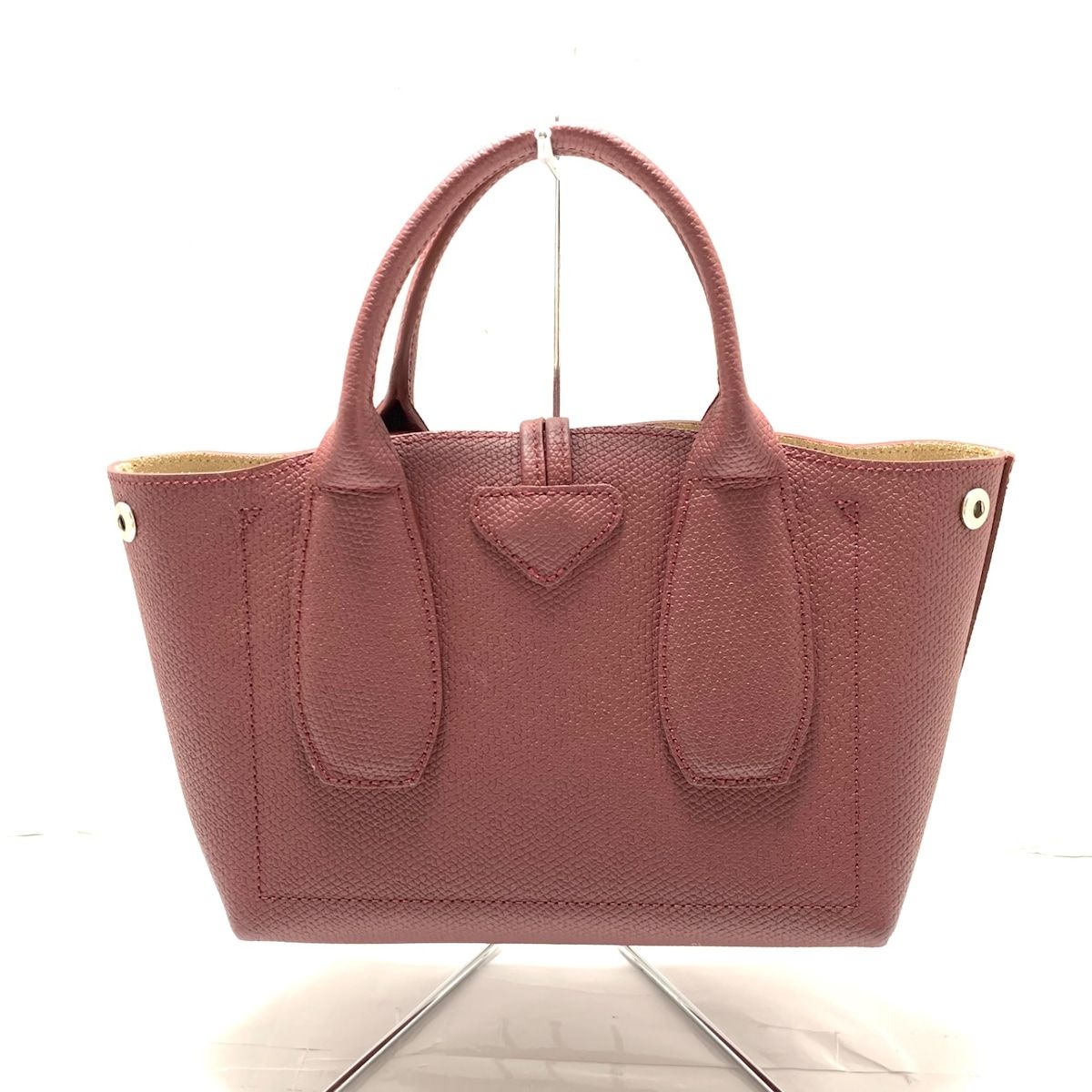 LONGCHAMP(ロンシャン) トートバッグ美品 ロゾ ボルドー レザー - メルカリ