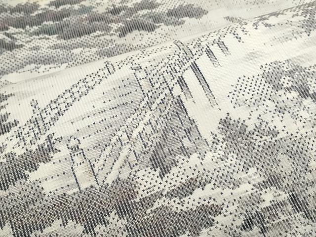 平和屋着物○本場大島紬 白大島 名匠たかし 日本百撰 熱田紫礦画 日本  