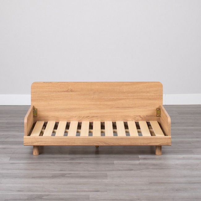 北欧風アームレス2人掛けソファ 幅140cm ラブソファ コンパクト（1266