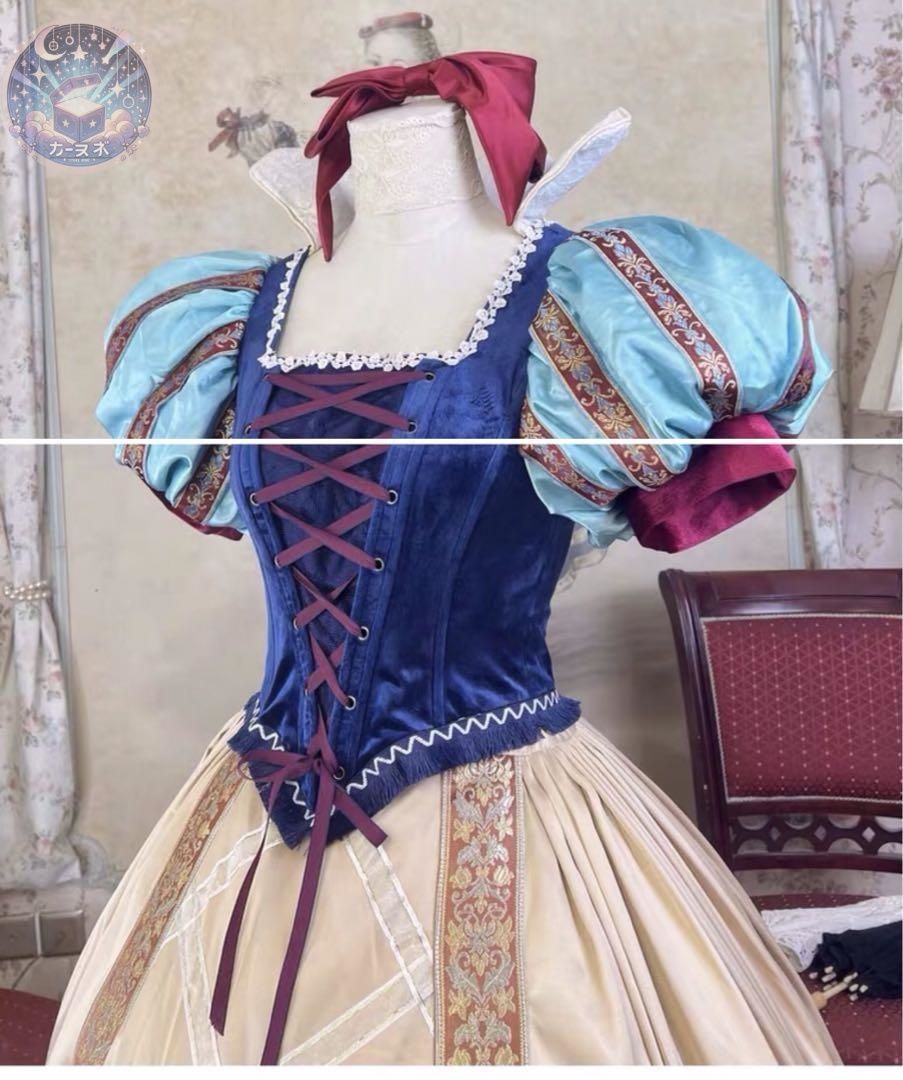 新品未使用】 特製 ディズニー 白雪姫 コスプレ衣装 大人 高級