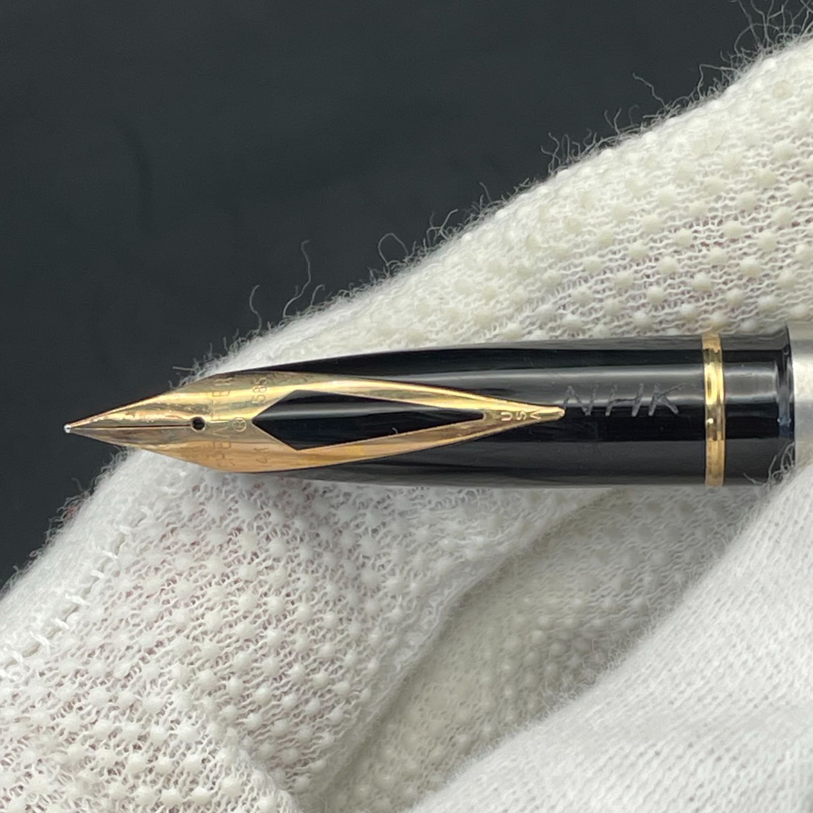 14K/585刻印】 SHEAFFER シェーファー 万年筆 タルガ シルバー MS