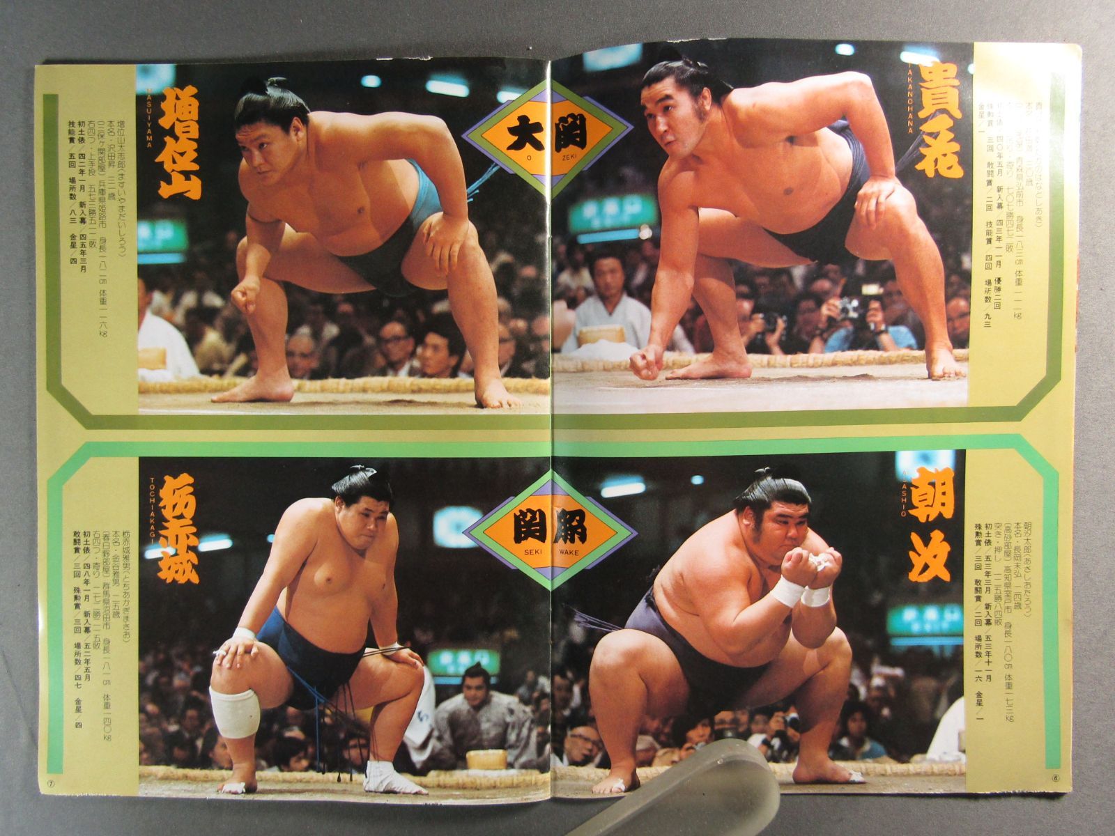 大相撲 九月場所 パンフレット 冊子 1980年 昭和55年 雑誌 大相撲 昭和49年(1974)九州場所 総決算号 希少 昭和レトロ