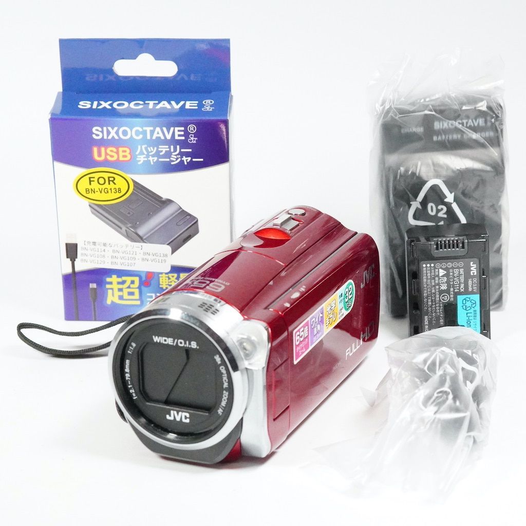 JVC Victor Everio GZ-E565-R レッド 1週間保証 |1661