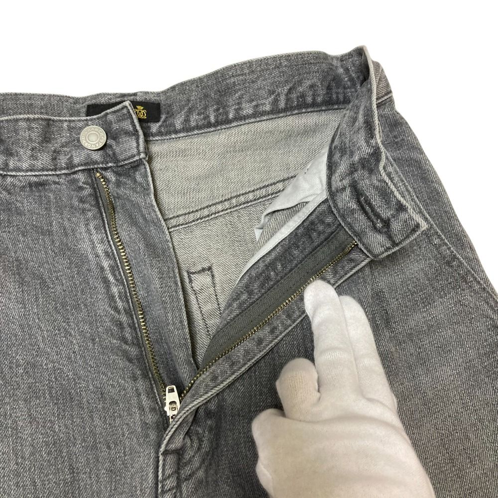 Drawer ドゥロワー 3タックカーブデニム ジーンズ サイズ34 グレー レディース 古着 DECORATOM_COM_BR