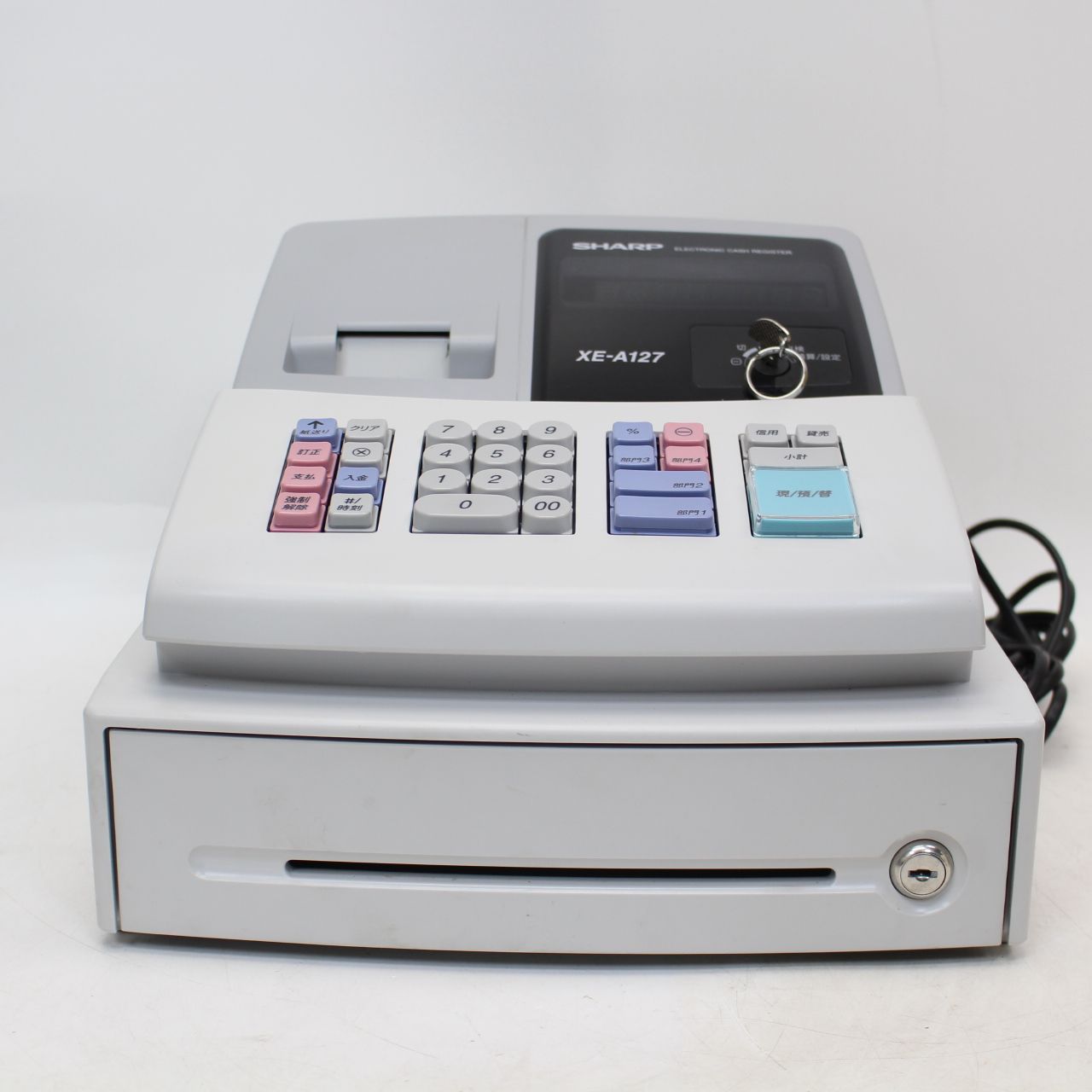SHARP 電子レジスター XE-A127-H 動作現状品 シャープ SHARP 電子レジスター XE-A127 店舗用品 レジ 業務用