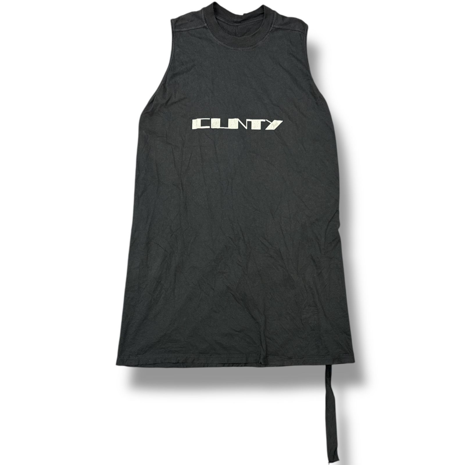 rick owens リックオウエンス ノースリーブ カットソー タンクトップ黒 Rick Owens リックオウエンス タンクトップ BASIC RIB TANK