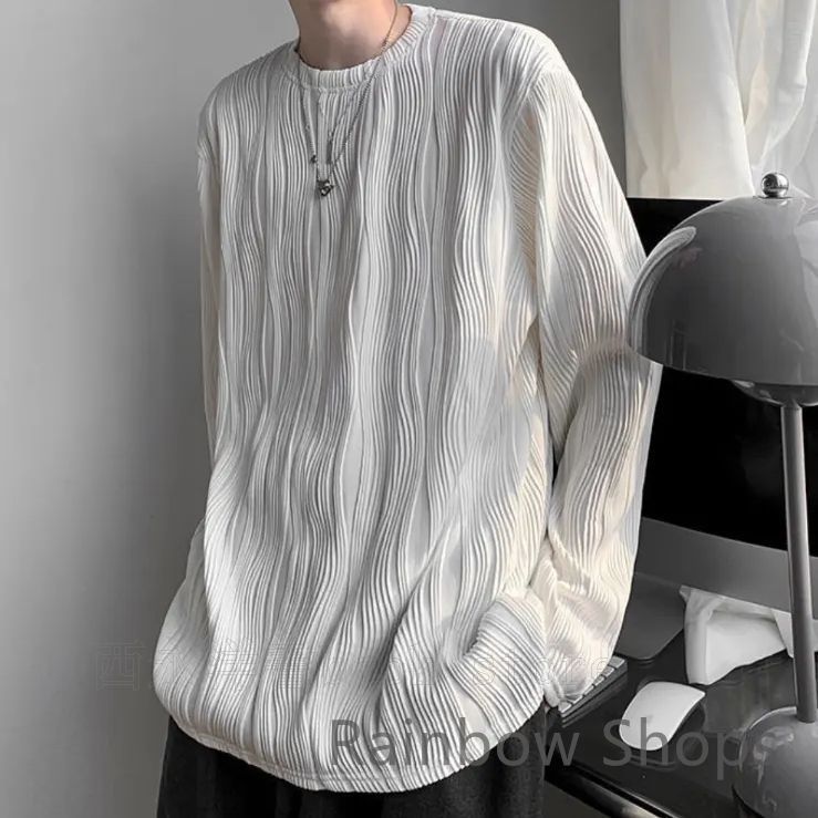 Tシャツ メンズ 無地 長袖 ゆったり ファッション おおきい 厚手 生地 サイズ ビッグT 人気 カジュアル ファッション 丸襟 柔らかい肌触り 釣り 長め メッシュ ゆったり ロング 快適