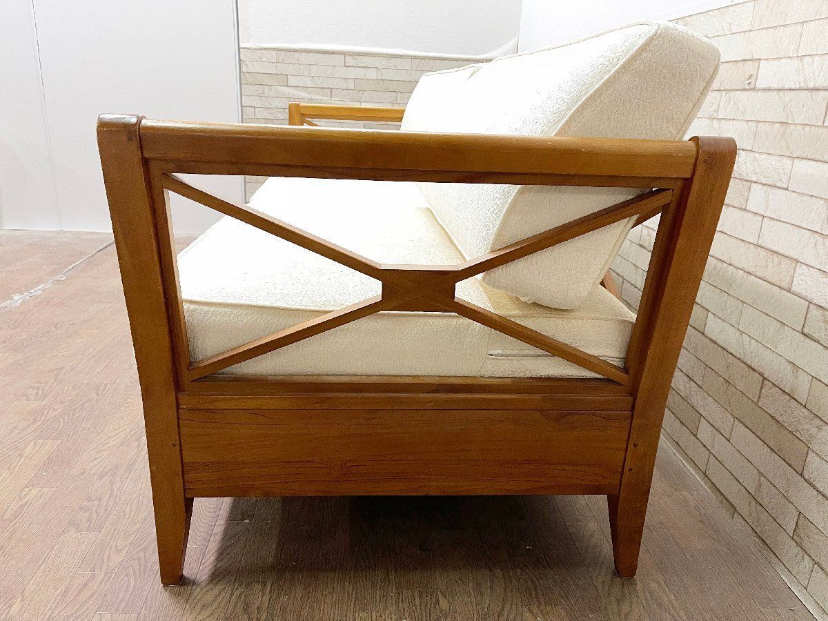 ○スキャンティーク SCANTEAK KORS 3人掛けソファ チーク材 無垢材