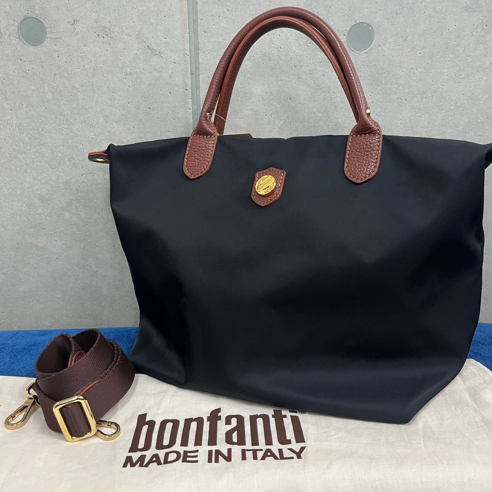 美品 未使用級 bonfanti ボンファンティ 2WAY ショルダーバッグ 