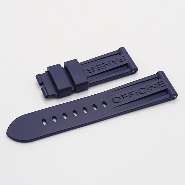 OFFICINE PANERAI】パネライ 純正ベルト ラバー 未使用品 ブルー