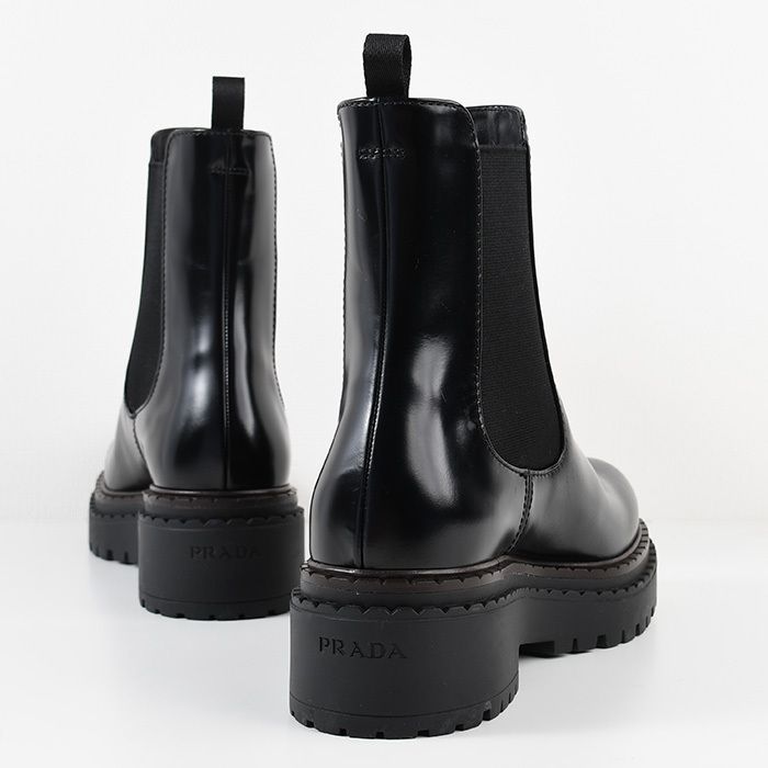 PRADA プラダ ブーツ シューズ レザー チェルシーブーツ 1T744N ULR