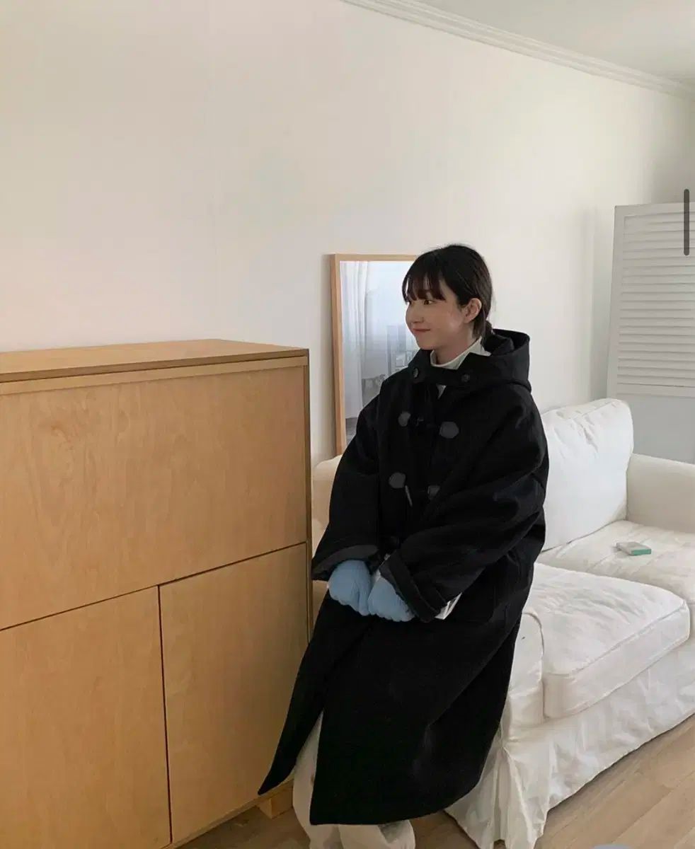 バオン BAON フード ダッフルコート トグルボタンコート