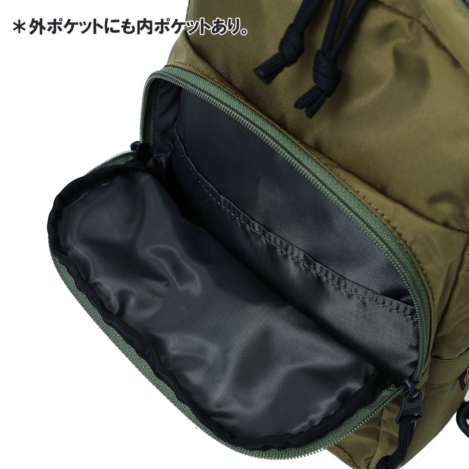 ALPHA INDUSTRIES ボディバッグ オリーブグリーン Alpha Industries ALPHA アルファ ウエストバッグ ボディー