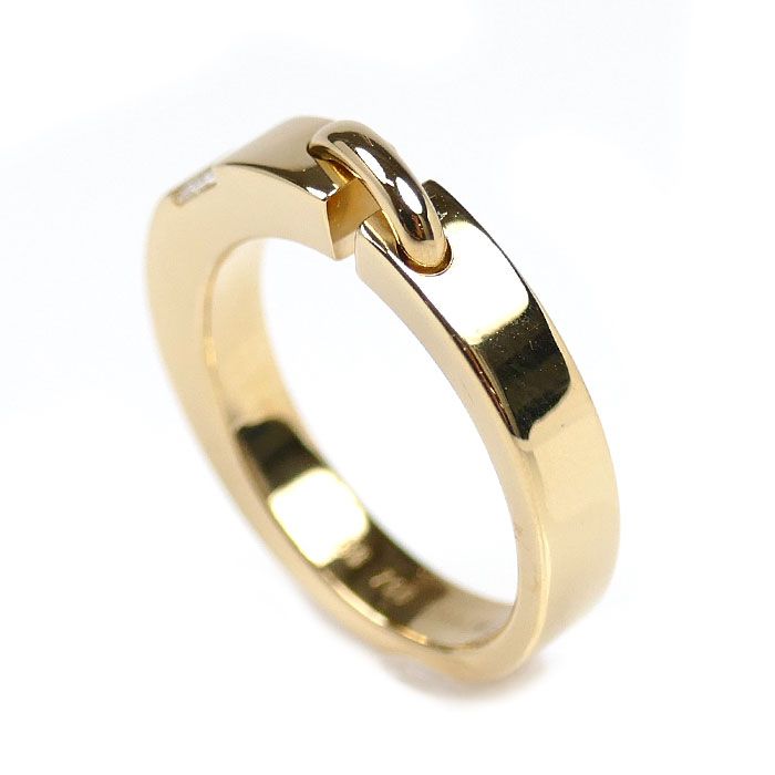 Chaumet ショーメ K18YG イエローゴールド リアン 1Pダイヤ リング 