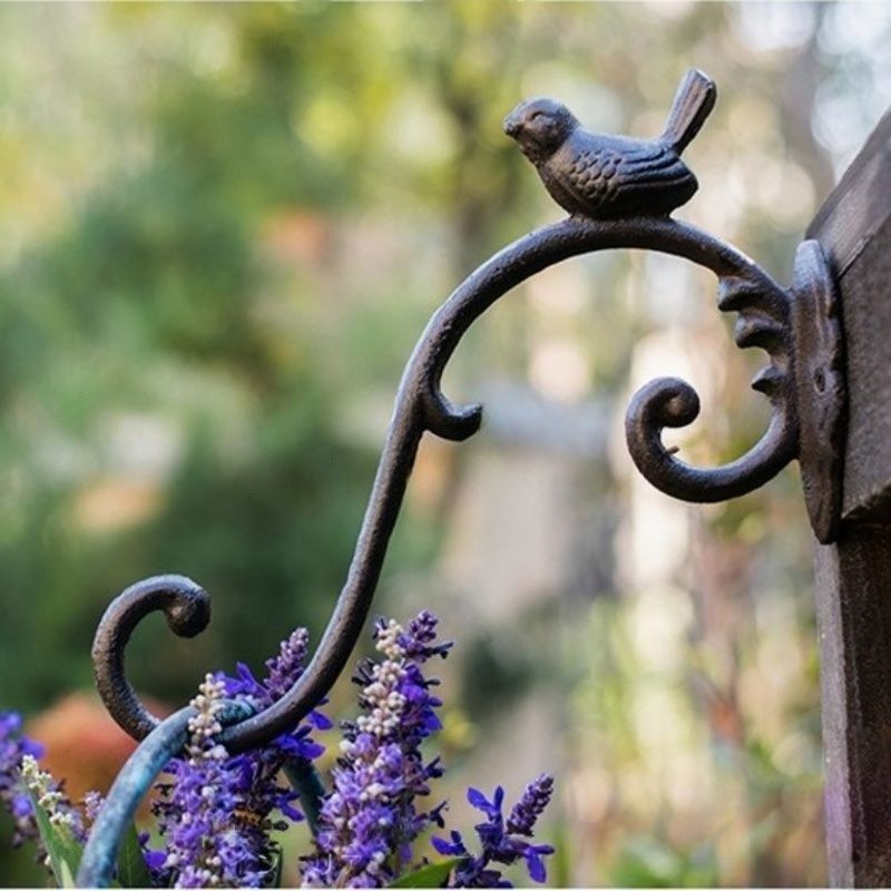 ガーデンオブジェ フック インテリアフック ガーデン用 庭 鳥 鉄