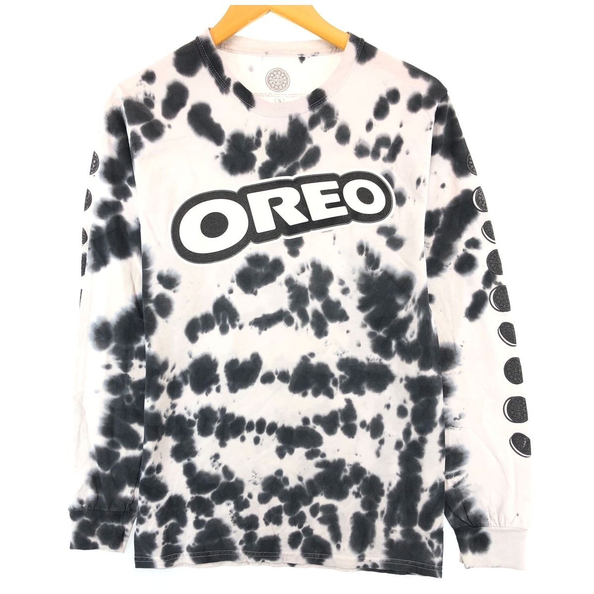 古着 OREO オレオ タイダイ柄 ロングTシャツ ロンT メンズS/eaa432232
