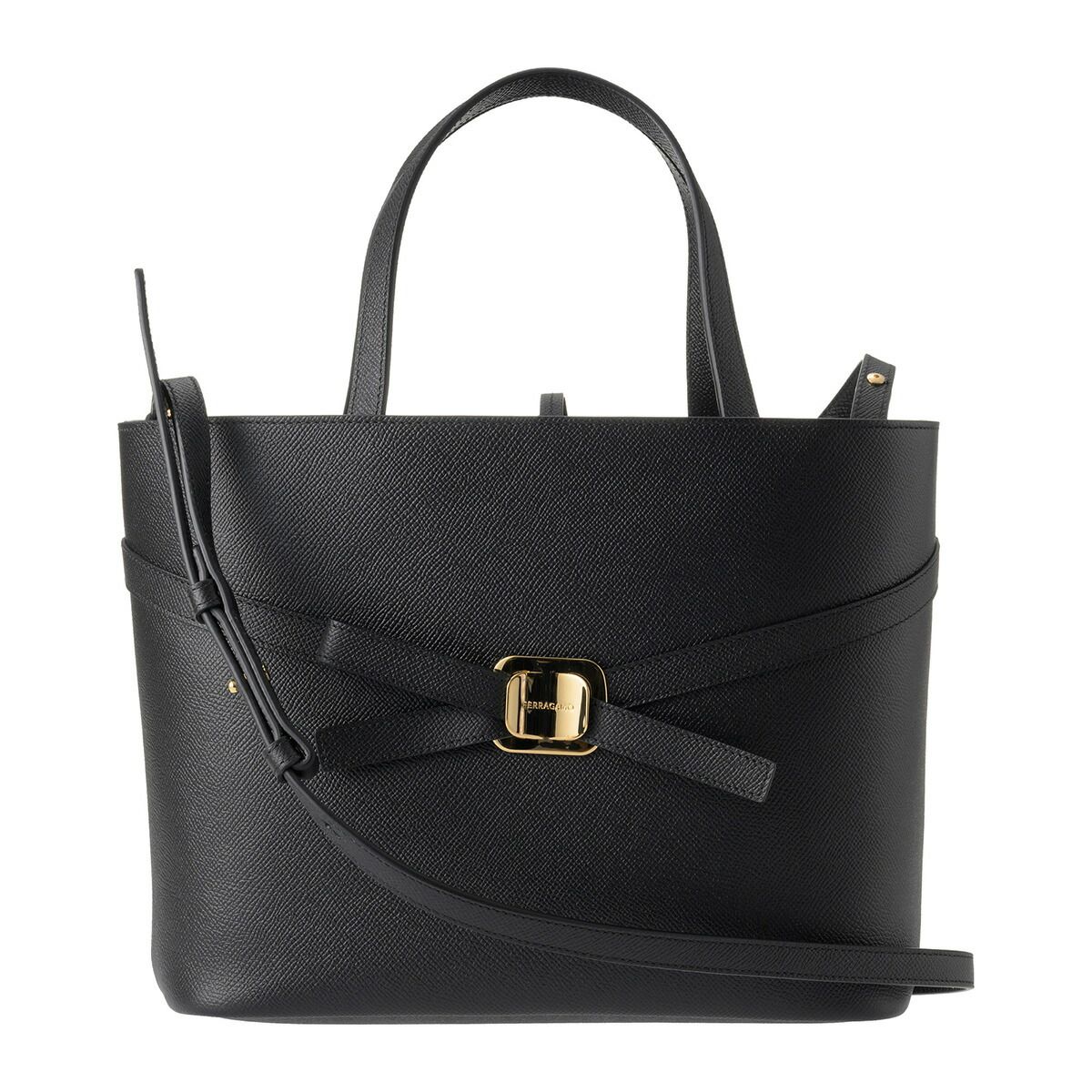 新品 フェラガモ FERRAGAMO トートバッグ TOTEBAG S ブラック - メルカリ