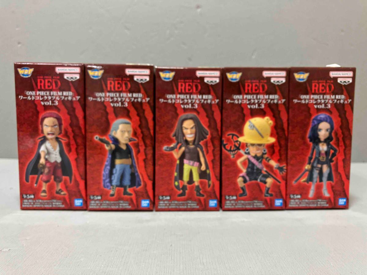 ワンピースコレクタブルフィギュア vol.1　FILM RED 5種セット ONE PIECE FILM RED ワールドコレクタブルフィギュア vol 1 5種